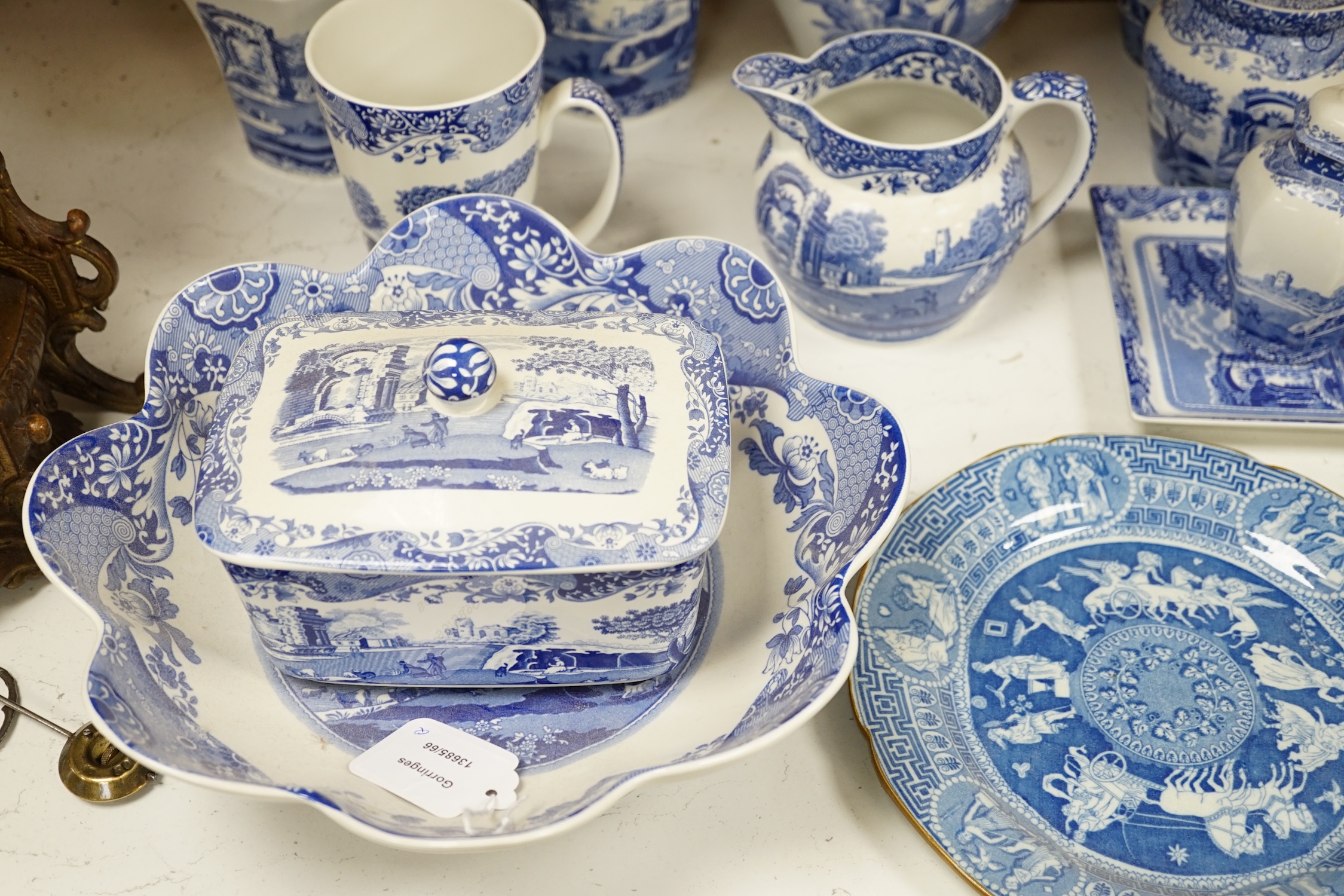 A collection of mostly Copeland Spode 'Italian' blue and white china